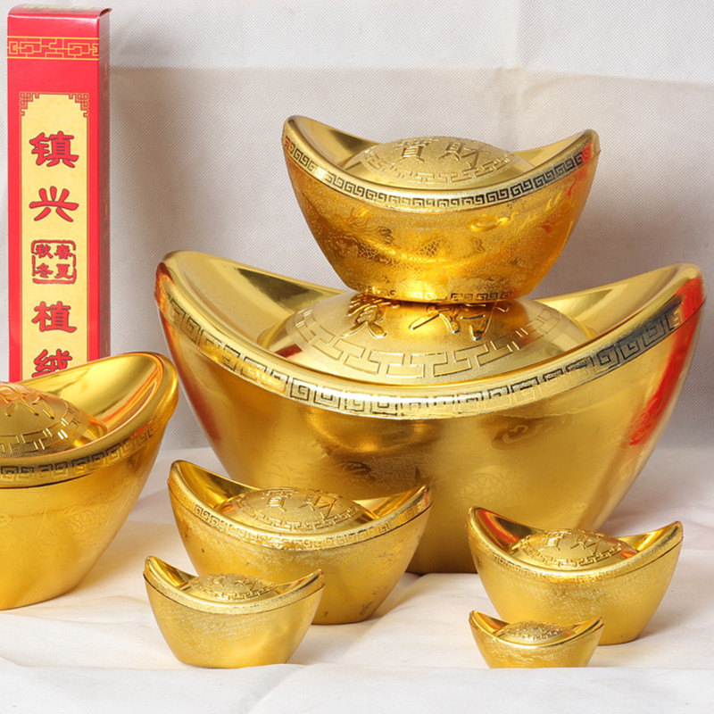 元宝摆件仿真金元宝糖果盒公司活动家居用品招财进宝塑料空心道具|msdalam kategori Aksesori rumah, hiasan - dari Buy2taobao.com untuk memberikan perkhidmatan ejen Taobao profesional membeli