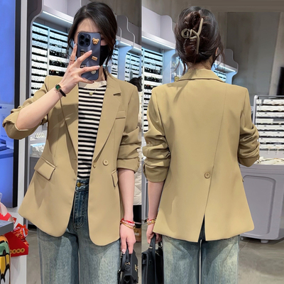 嘉菲梦娜百搭长袖西装外套