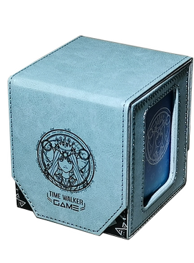 TW双面女神菲碧蓝色卡牌盒120+张卡小范盒桌游收藏卡牌收纳盒便携