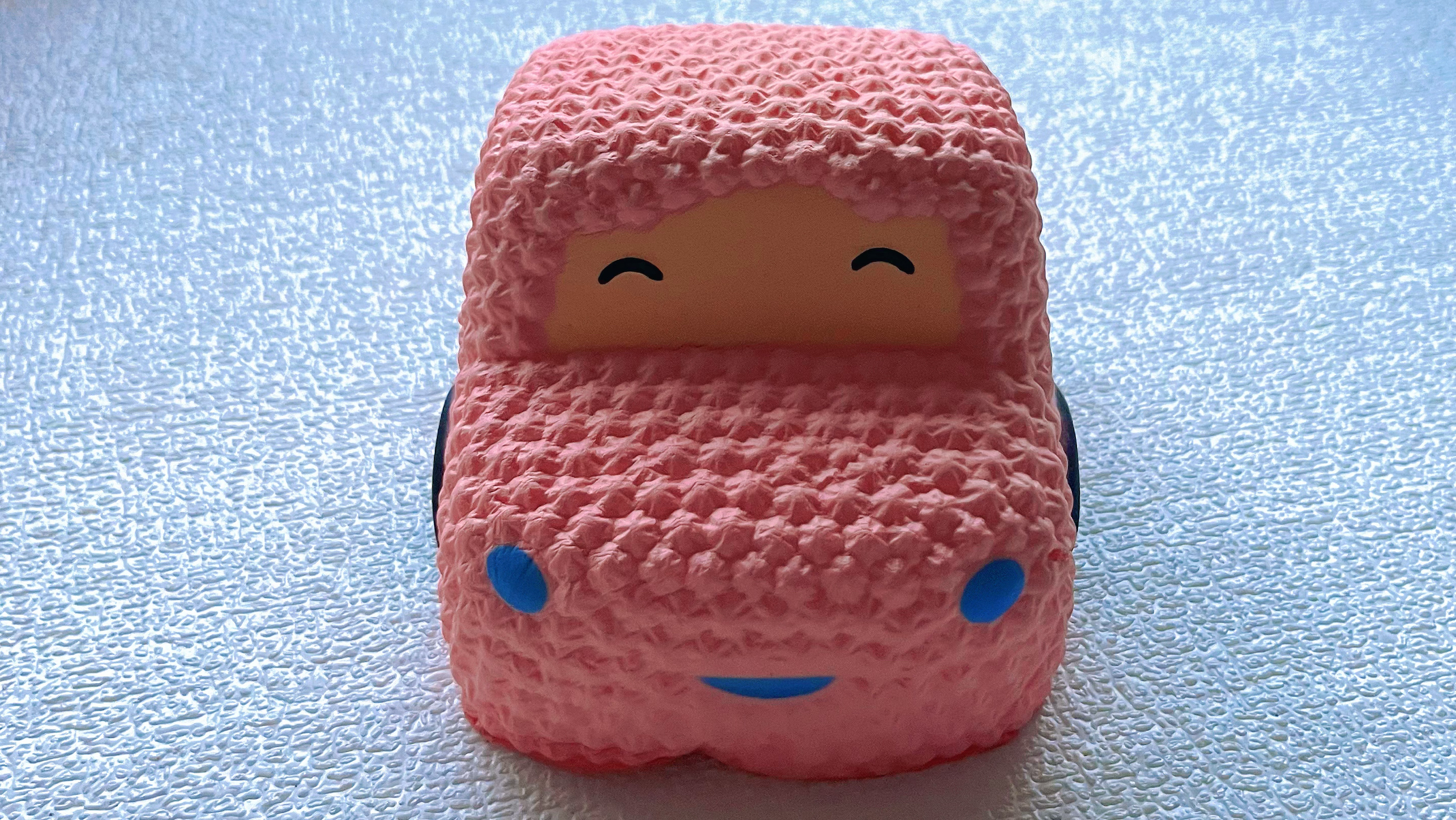 壹心慢回弹Squishy卡通小汽车玩具粉色解压回弹玩具拍照道具