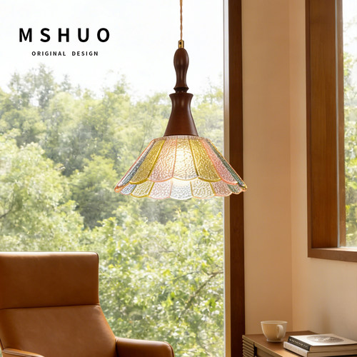 高级感老钱南洋风简约小吊灯