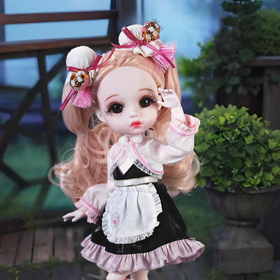国潮冰儿德必胜娃娃衣服6分娃衣裙子套装bjd娃衣可爱裙子30cm娃