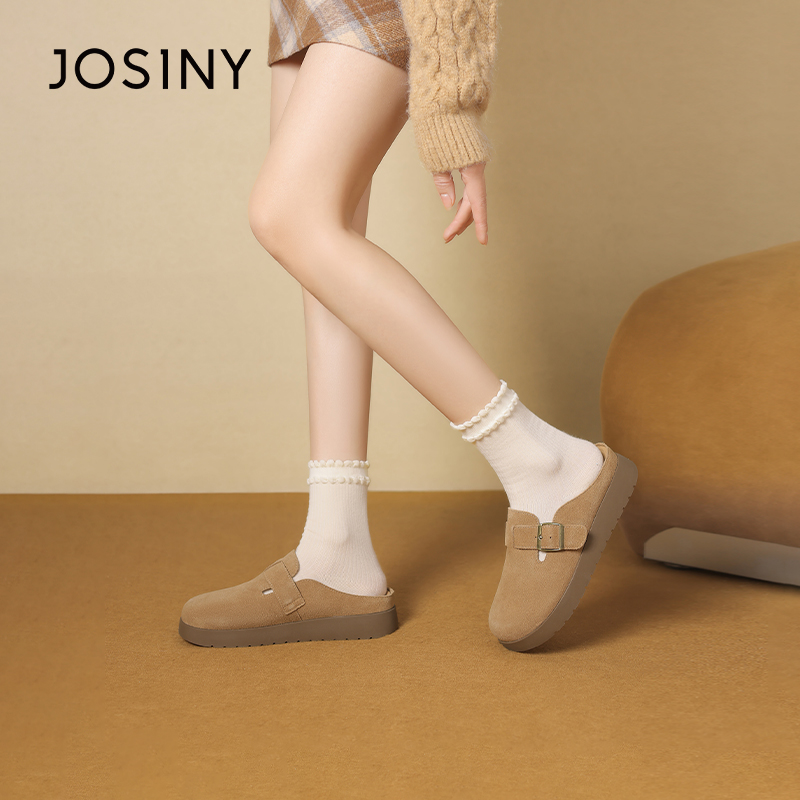 卓诗尼2025新款厚底罗马拖鞋