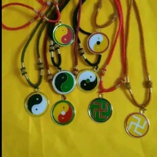 太极八卦吊坠 万字符吊坠批量拿货价格可议铜 单面吊坠 3公分吊坠