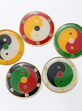 黄铜烤漆版三公分好运数字 13 68手机贴万字符八卦三元太极五行贴