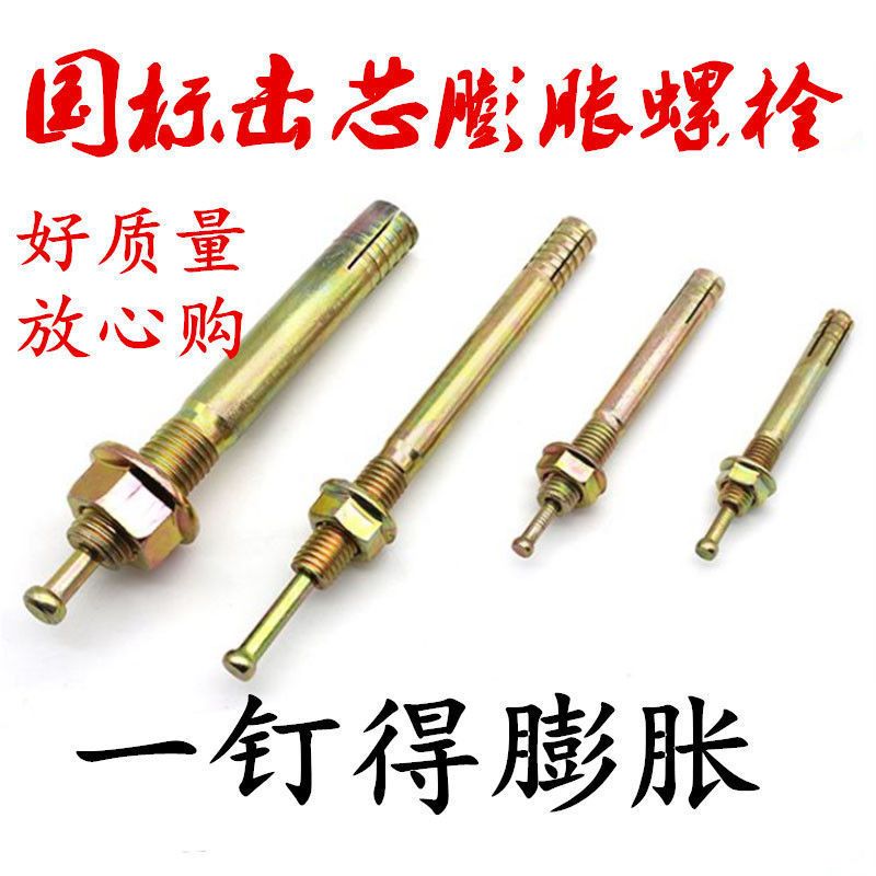 击芯膨胀螺丝举升机专用敲击膨胀螺栓一钉得龙门架升降机固定螺丝