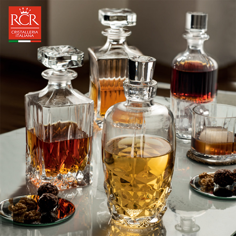 RCR进口威士忌酒樽水晶玻璃酒壶家用装酒具组套高档醒酒器洋酒瓶