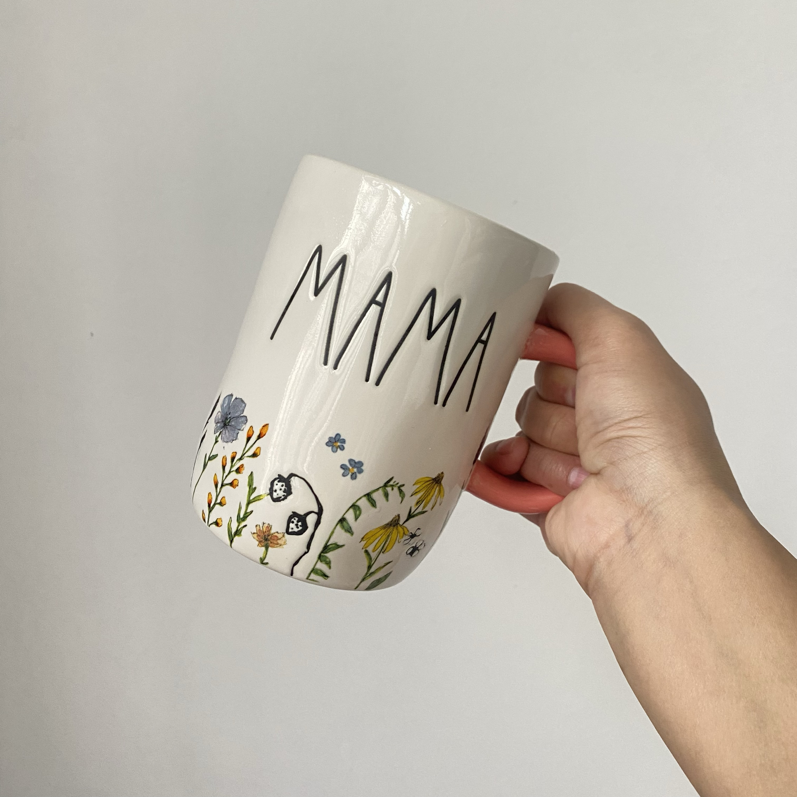 小众贵牌Rea家字母陶瓷大容量马克杯水杯小清新大号杯子家用茶杯