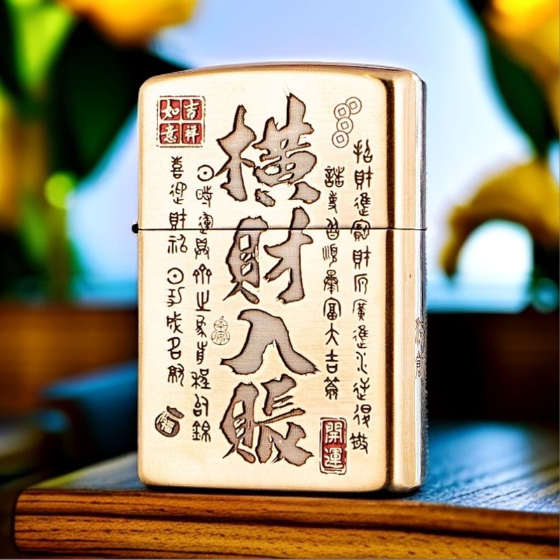 佐罗ZL-BLT2-28柒创巴雷特原铜横财入账煤油打火机