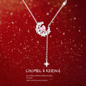 「幻梦星月」纯银s999项链女轻奢小众高级感锁骨链送女友生日礼物