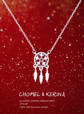 捕梦网项链轻奢小众高级感