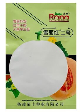 雪丽红二号甜瓜种子早熟品种白皮桔红瓤腔小肉厚肉质甜脆糖度19度