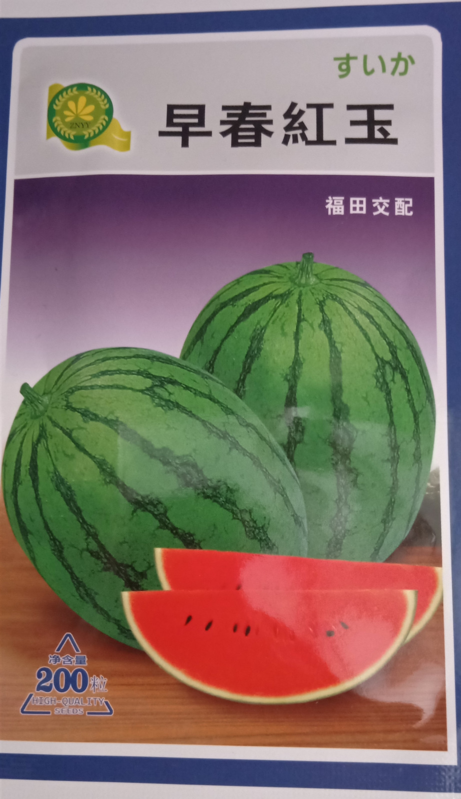 福田交配 早春红玉 型西瓜种子日本进口家庭菜园大田种植春播促销