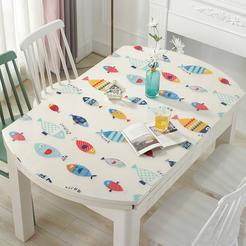 伸缩折叠椭圆形pvc水晶板软玻璃