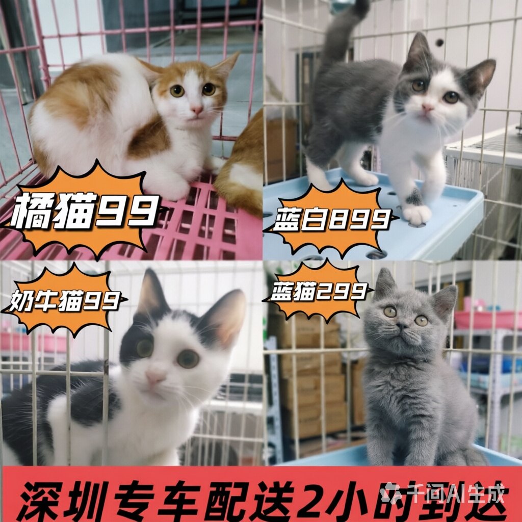 深圳本地宠物猫活体自取OR配送