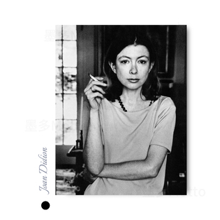 Joan 饰画琼·狄迪恩 Didion人物海报墙贴女性主义周边图书馆装