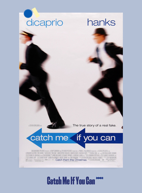 catch me if you can猫鼠游戏电影海报卧室客厅沙发背景墙装饰画