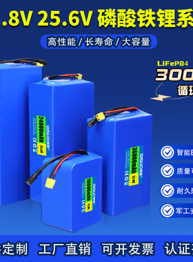 12.8V25.6V磷酸铁锂24伏32700电池组针刺防爆大功率容量12V备电源