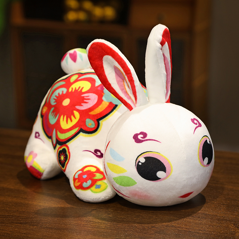 守护熊正版趴兔玉兔玩具小白兔玩