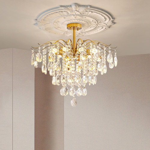 灯魅法式轻奢水晶主卧室吸顶灯大气浪漫高级感温馨客餐厅新款灯具