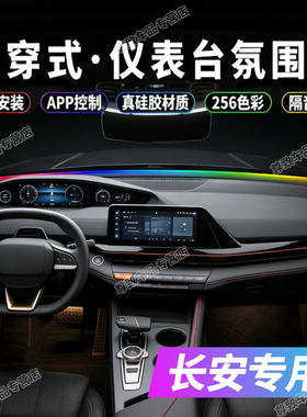 适用于长安逸动CS35/CS95/CS75plus汽车中控仪表台贯穿幻彩氛围灯