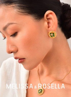 twinflower 圆形锆石秋冬新款设计感法式气质耳钉小众高级感耳饰