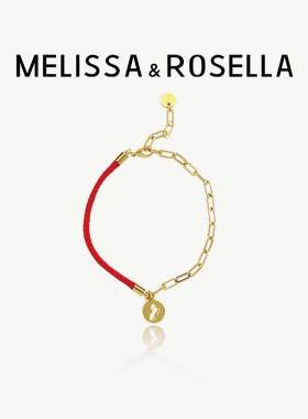 twinflower小马红绳链条不规则手链马年幸运红绳手链女好运