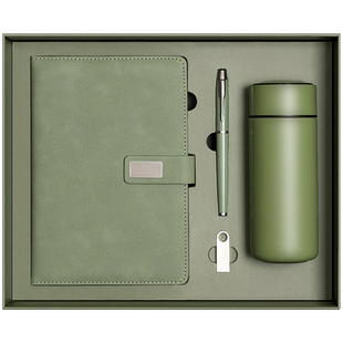 高档笔记本礼盒套装定制可印logo高颜值商务记事本企业年会高级感礼品送老师礼物保温杯带U盘带笔会议记录本