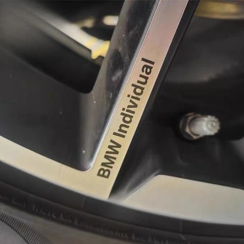 适用于宝马个性轮毂贴BMW individual耐高温轮圈贴纸改装饰车贴