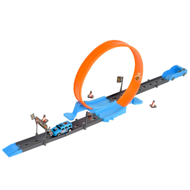 CAR ALLOY RACING EJECTION TRACK CAR METAL TRACK DIY TRACK BOY CHILDRENS TOY GIFT