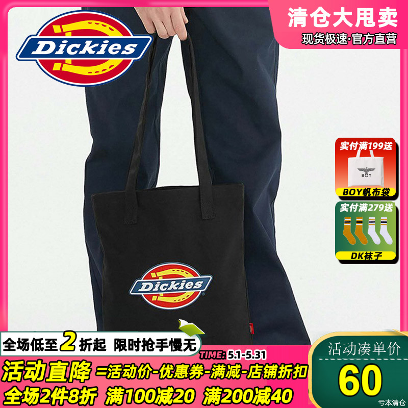 Dickies手提袋24新款男女帆布袋 logo印花通勤公文袋购物袋 10511 服饰配件/皮带/帽子/围巾 其他配件 原图主图