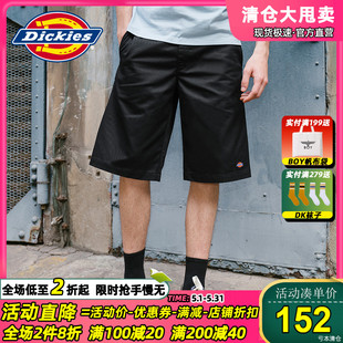 斜纹短裤 男式 夏季 子6825 Dickies基本款 新品 休闲运动直筒短裤