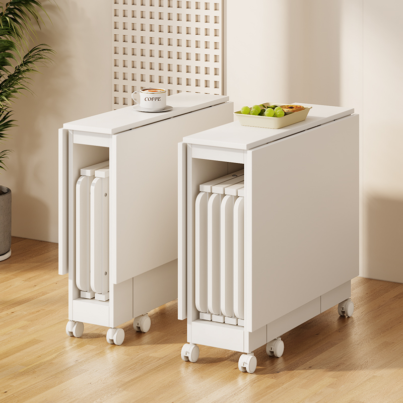 家用折叠桌小户型简易收纳餐桌吃饭桌子多功能移动饭桌可折叠餐桌