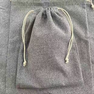 加厚帆布收纳袋包包防尘袋纯棉束口袋衣服包装袋抽绳袋可提便捷袋