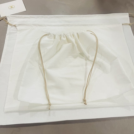 纯白色棉布抽绳束口袋收纳袋旅行内衣内裤衣物整理袋抽绳袋防尘袋