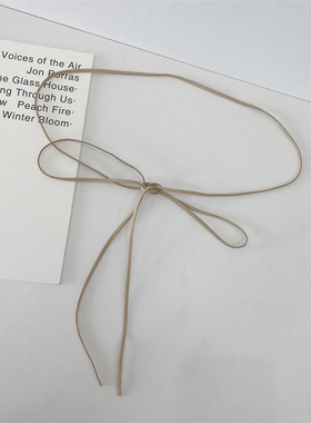 女款简约百搭PU细腰带打结PU简单装饰配裙子外衣连衣裙带女打结