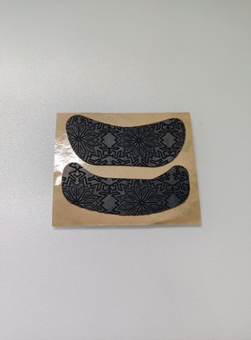 通用雪花纹鼠标防滑贴背贴gpx毒蝰f1超薄0.45pu皮革