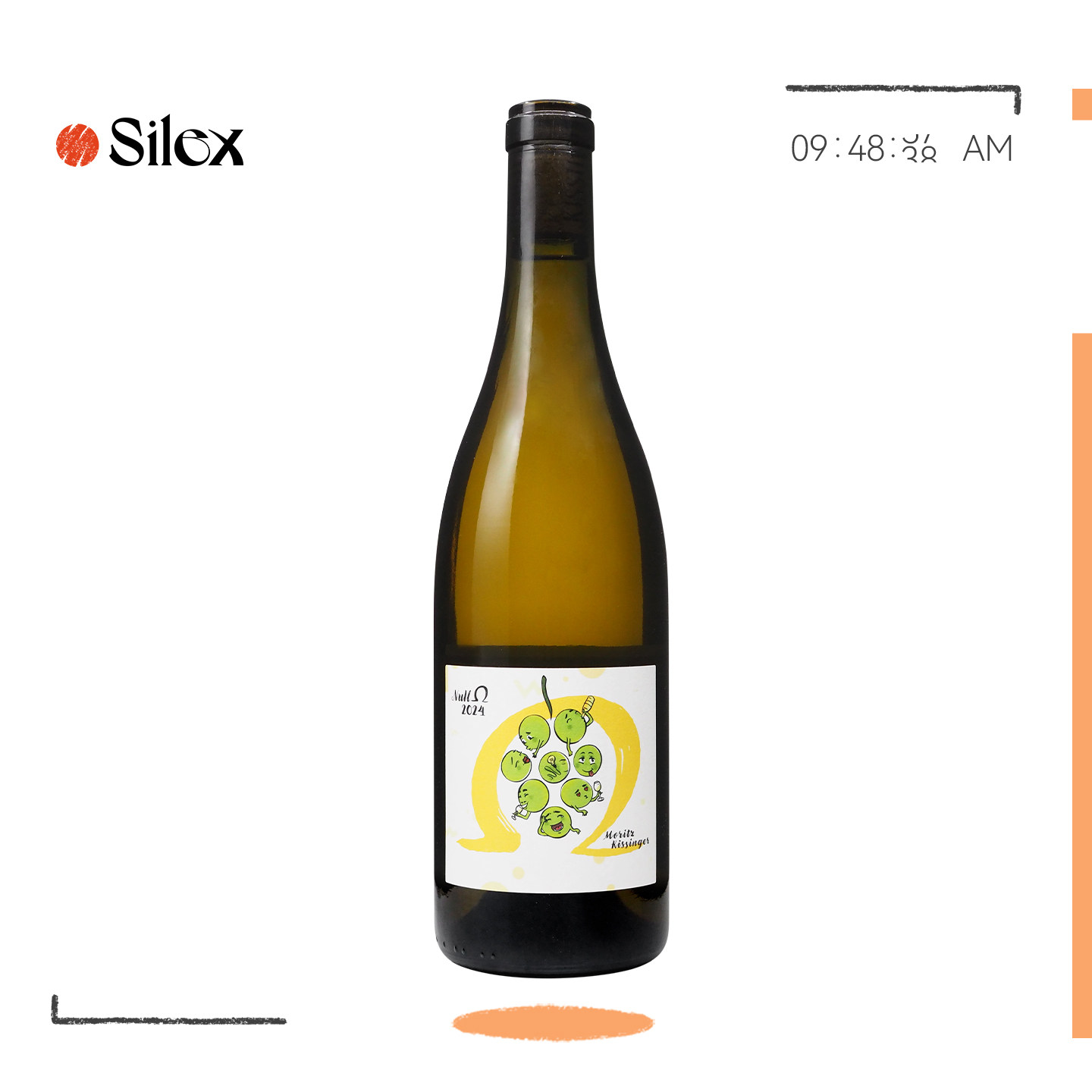 自然酒-柑橘柠檬硬糖 德国基辛格酒庄零阻霞多丽混酿干白葡萄酒