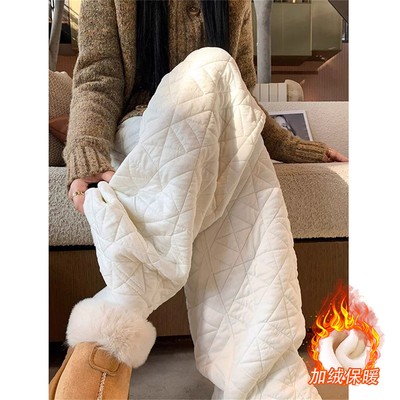 冬季加厚防寒保暖棉裤女