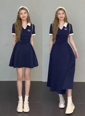 大码显瘦多巴胺连衣裙子女夏