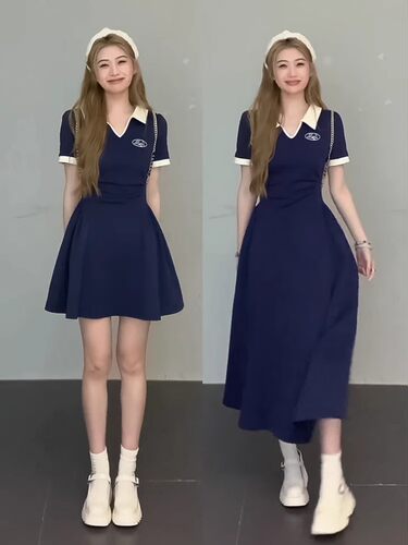 大码显瘦多巴胺连衣裙子女夏