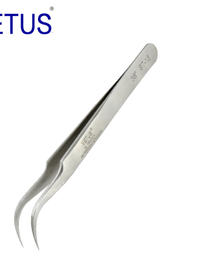 VETUS ST-15 38度 高精密镊子（116mm）不锈钢防磁防酸镊子 钟表