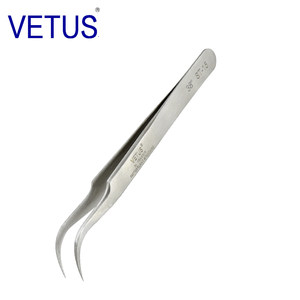 VETUS ST-15 38度高精密镊子（116mm）不锈钢防磁防酸镊子钟表