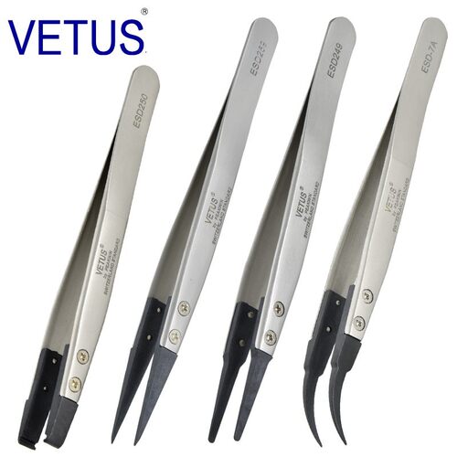 VETUS可换头ESD防静电镊子
