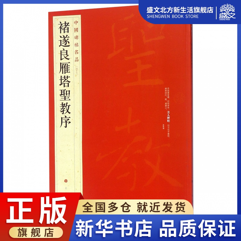 褚遂良雁塔圣教序/中国碑帖名品