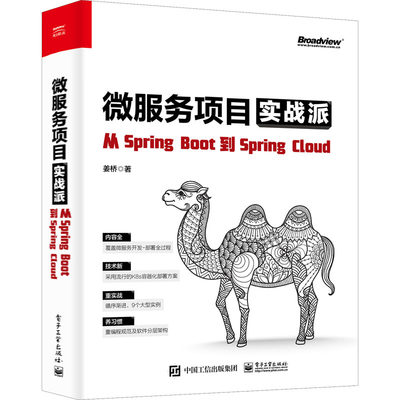 微服务项目实战派 从SpringBoot到SpringCloud 姜桥 著 编程语言 专业科技 电子工业出版社 9787121422676 图书