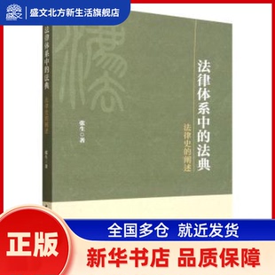 法律体系中的法典:法律史的阐述 张生著 中国社会科学出版社 新华书店正版