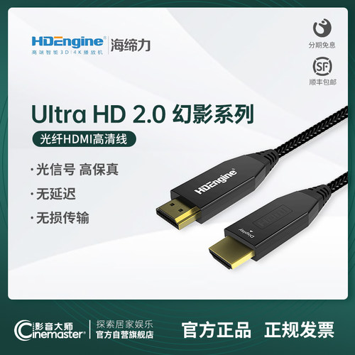 通过美国欧盟认证 4K光纤线 无损传输