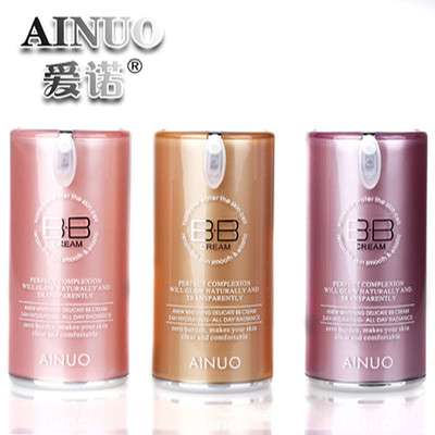 爱诺新活美皙细致BB霜60g柔光透明保湿金纯立体修颜遮瑕