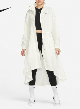 Nike/耐克正品新款女士运动休闲长款收腰梭织外套FN2844-133